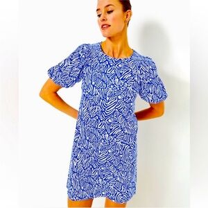 Lilly Pulitzer Rosen Dress Martinique Blue - Medium